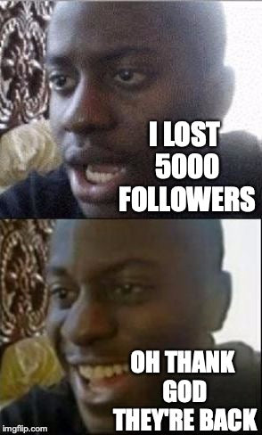 Lost instagram followers