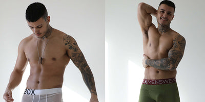 <b>British Lad Ben Matthews Poses In See Through Underwear.</b>