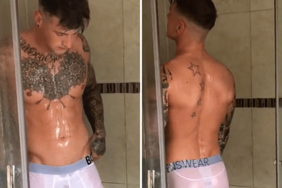 <b>Like see through boxers? Here's Lewis in the shower VIDEO.</b>