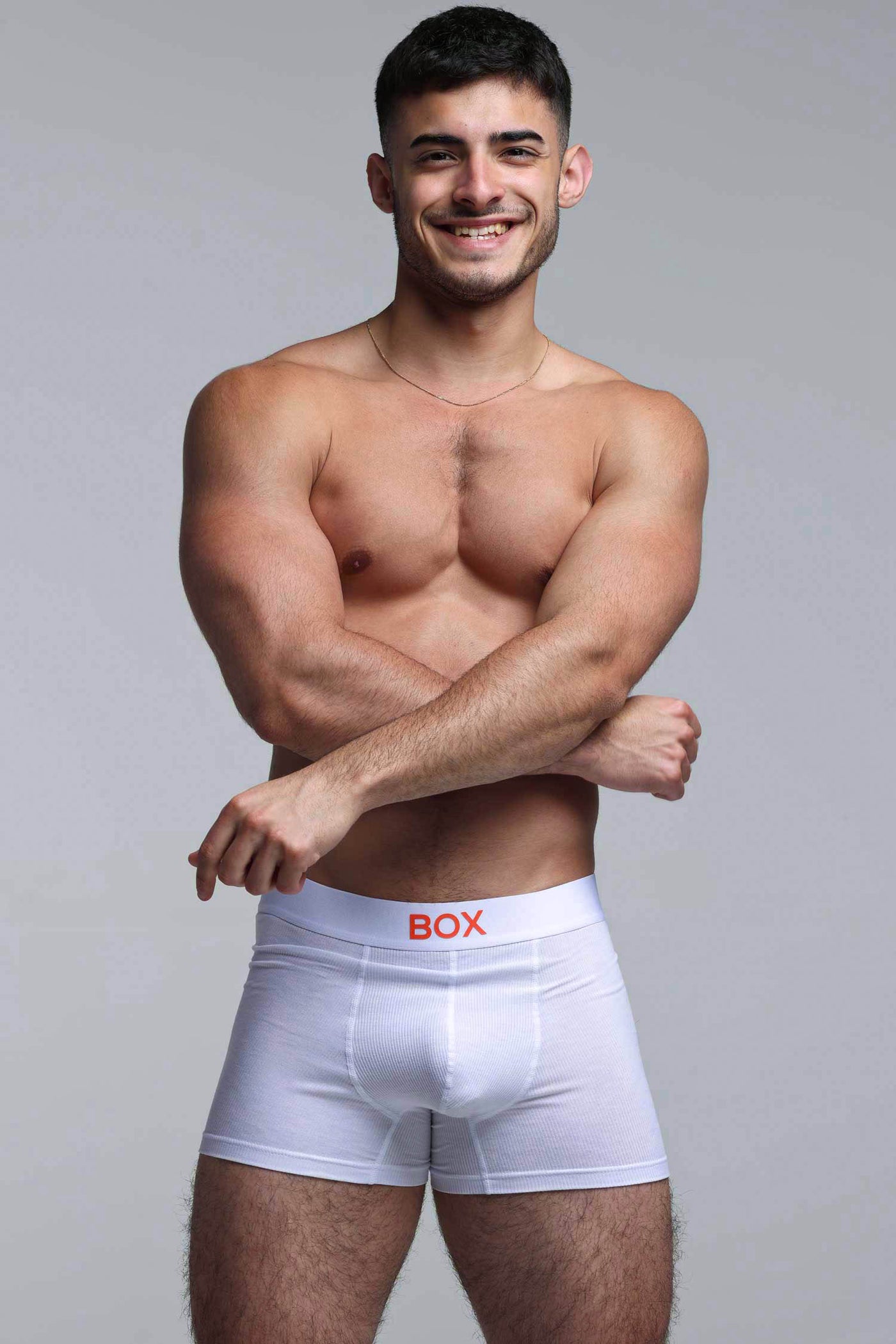 Colour Pop Boxers - White & Orange - boxmenswear - {{variant_title}}