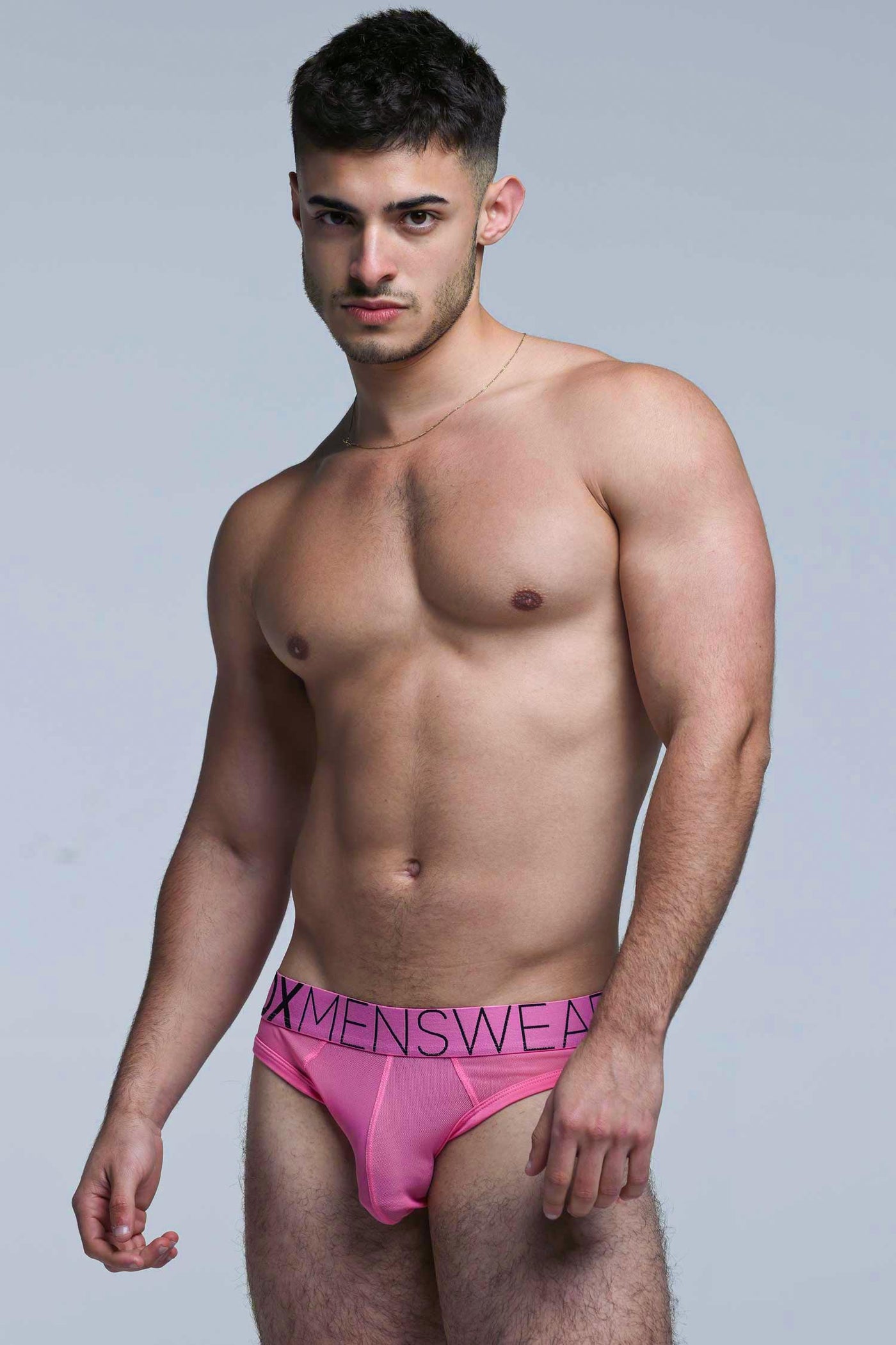All Over Mesh Briefs - Boyfriend Pink - boxmenswear - {{variant_title}}