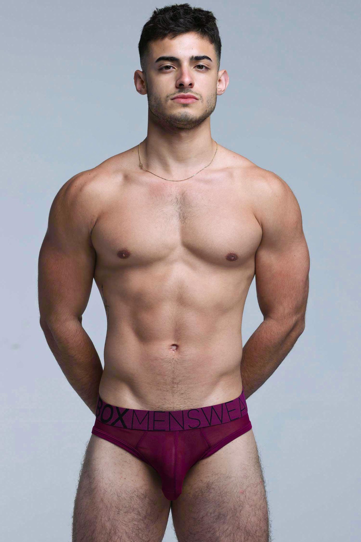 All Over Mesh Briefs - Cherry Crush - boxmenswear - {{variant_title}}