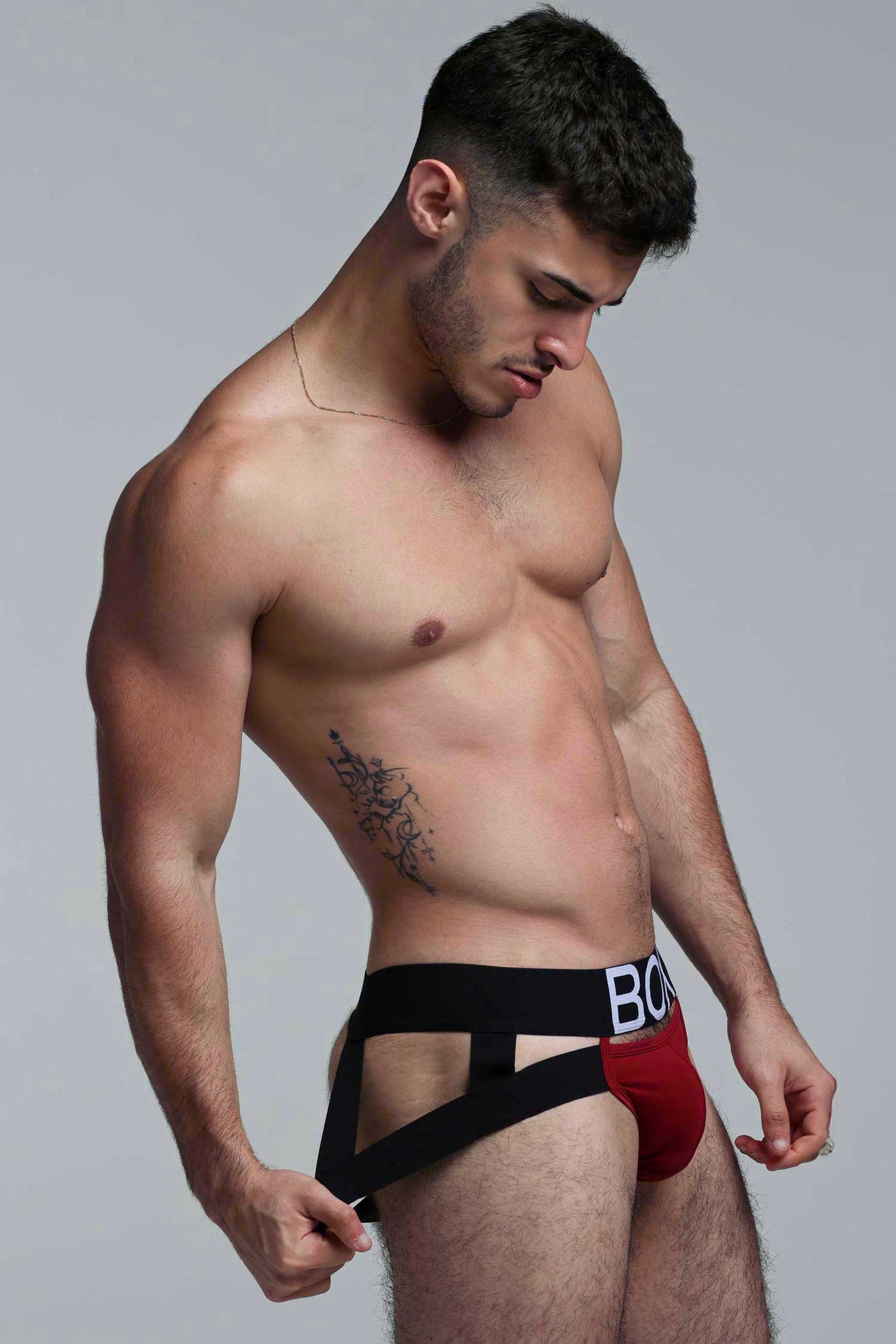 Mens Suspender Jockstrap 3.0 : With Bounce - Burgundy - boxmenswear - {{variant_title}}