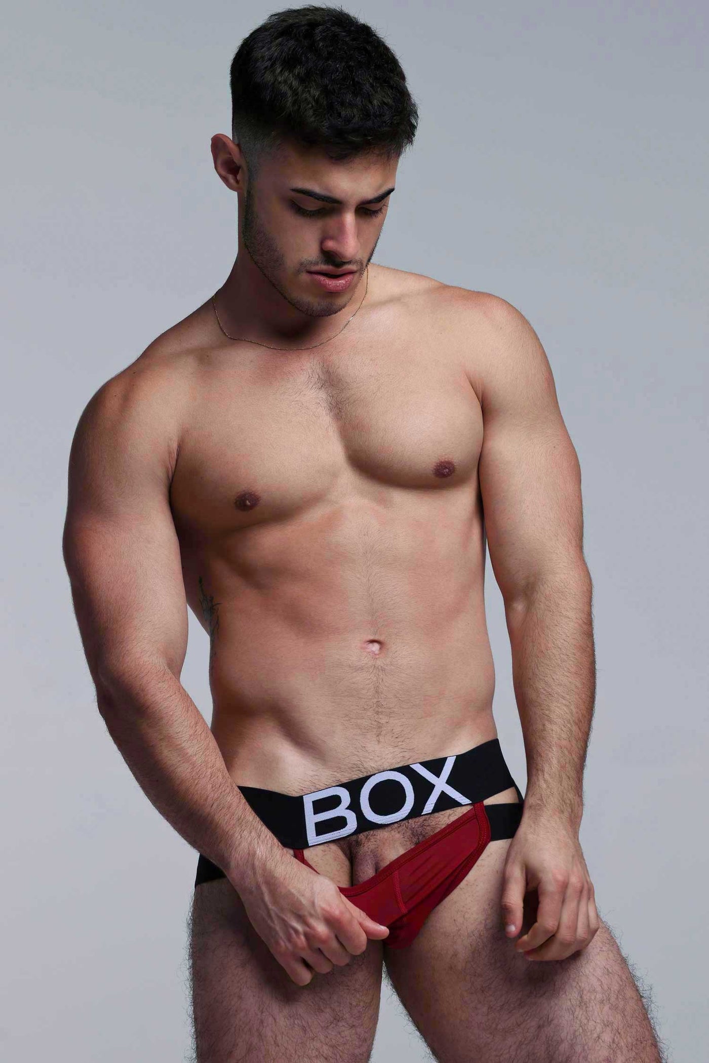 Mens Suspender Jockstrap 3.0 : With Bounce - Burgundy - boxmenswear - {{variant_title}}