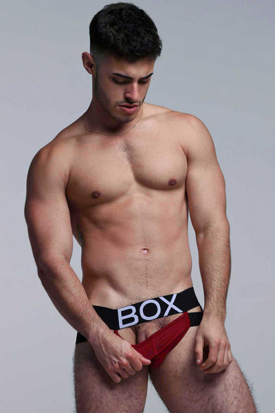 Mens Suspender Jockstrap 3.0 : With Bounce - Burgundy - boxmenswear - {{variant_title}}