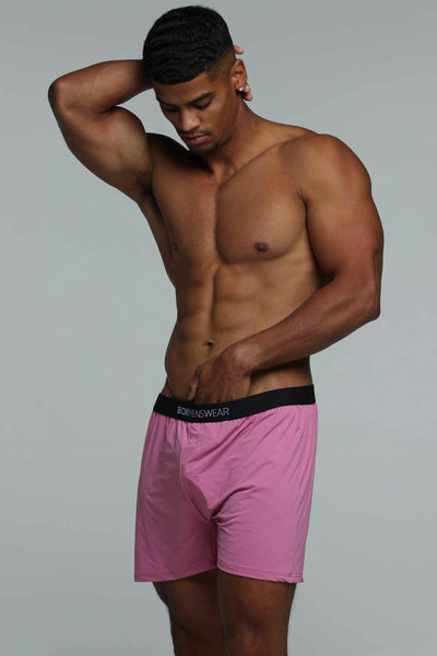 Silky Seamless Lounge Shorts - Sunset Pink - boxmenswear - {{variant_title}}