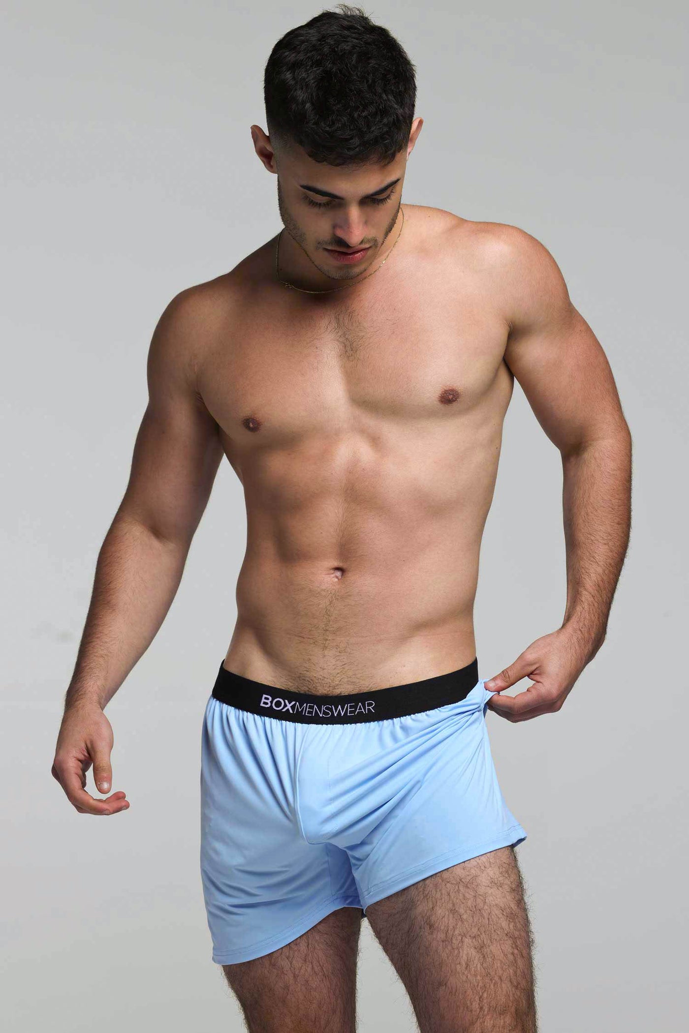 Silky Seamless Lounge Shorts - Sky Blue - boxmenswear - {{variant_title}}