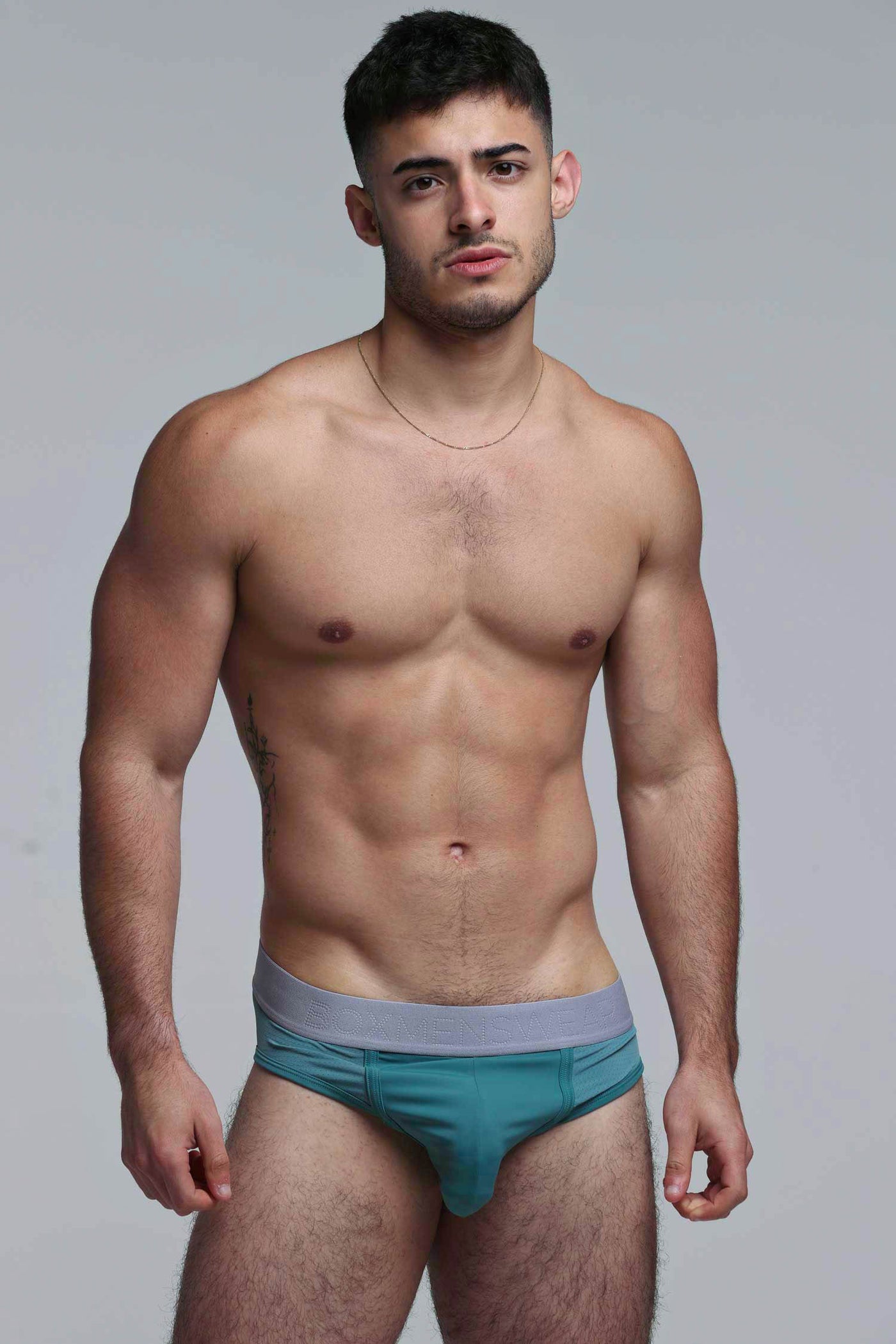 Mesh Panel Briefs - Riviera Teal - boxmenswear - {{variant_title}}