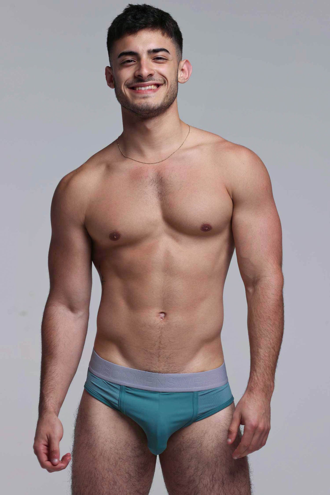 Mesh Panel Briefs - Riviera Teal - boxmenswear - {{variant_title}}
