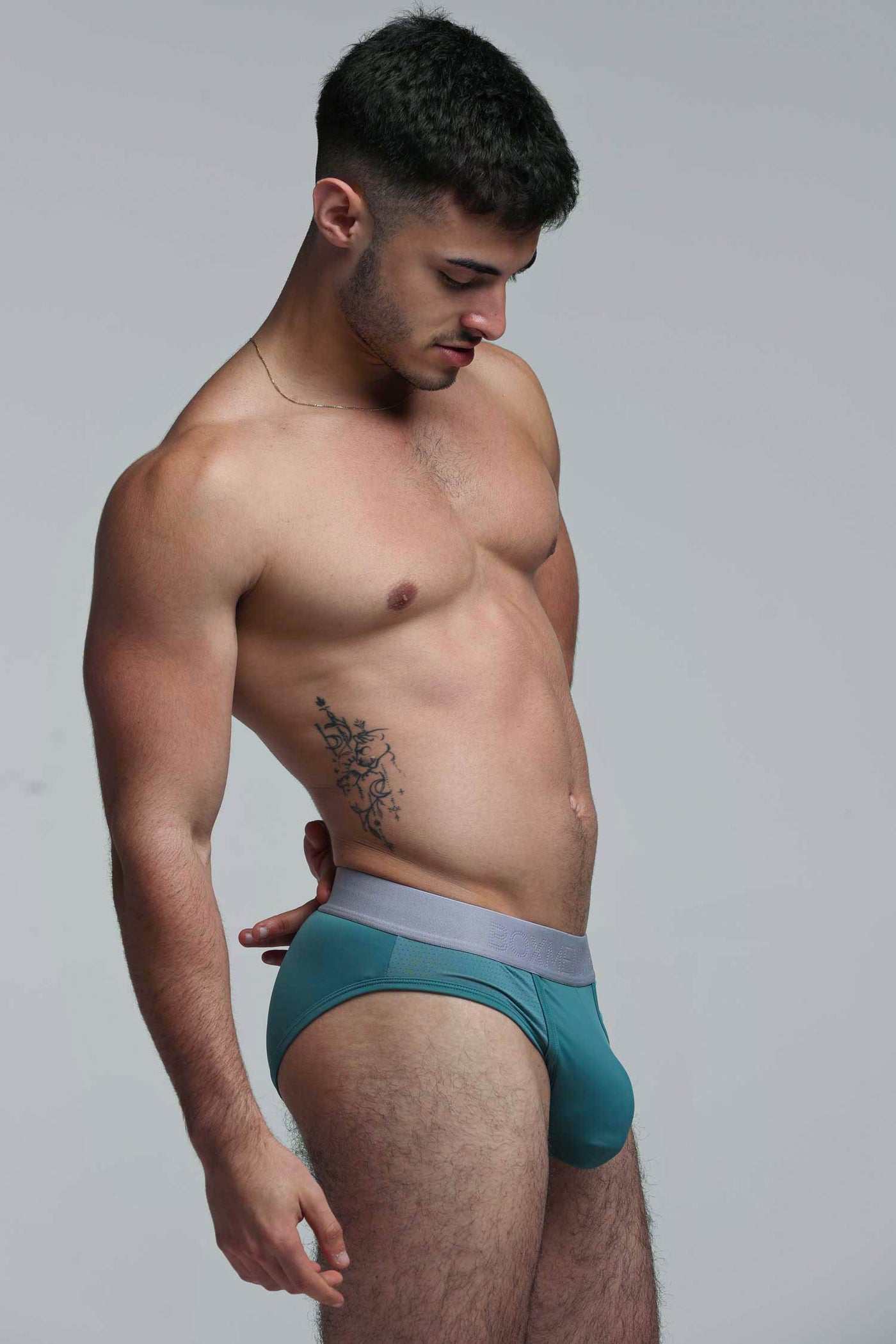 Mesh Panel Briefs - Riviera Teal - boxmenswear - {{variant_title}}