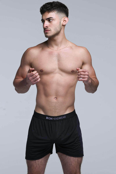 Silky Seamless Lounge Shorts - Black - boxmenswear - {{variant_title}}
