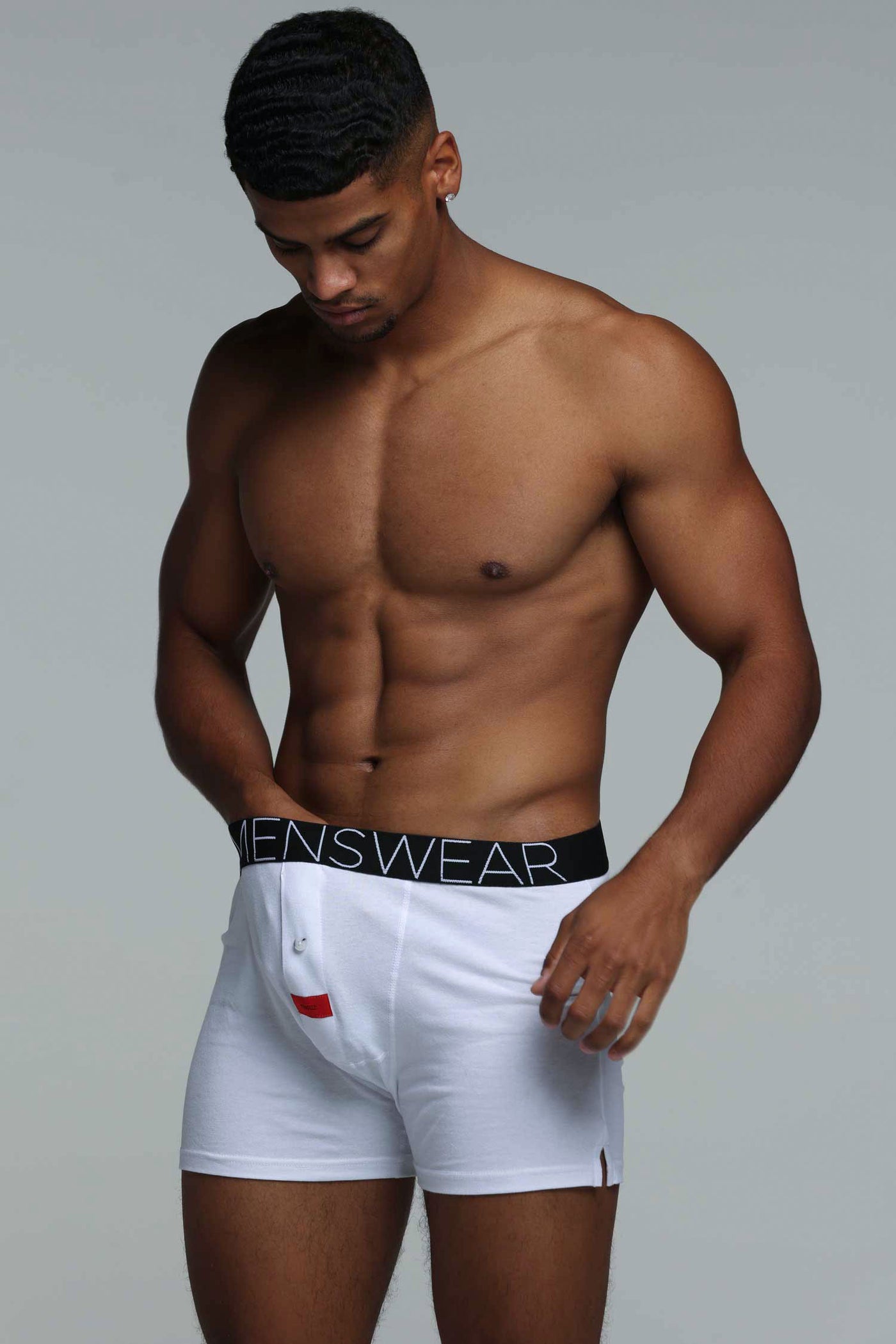Button-up Boxers - Venus White - boxmenswear - {{variant_title}}
