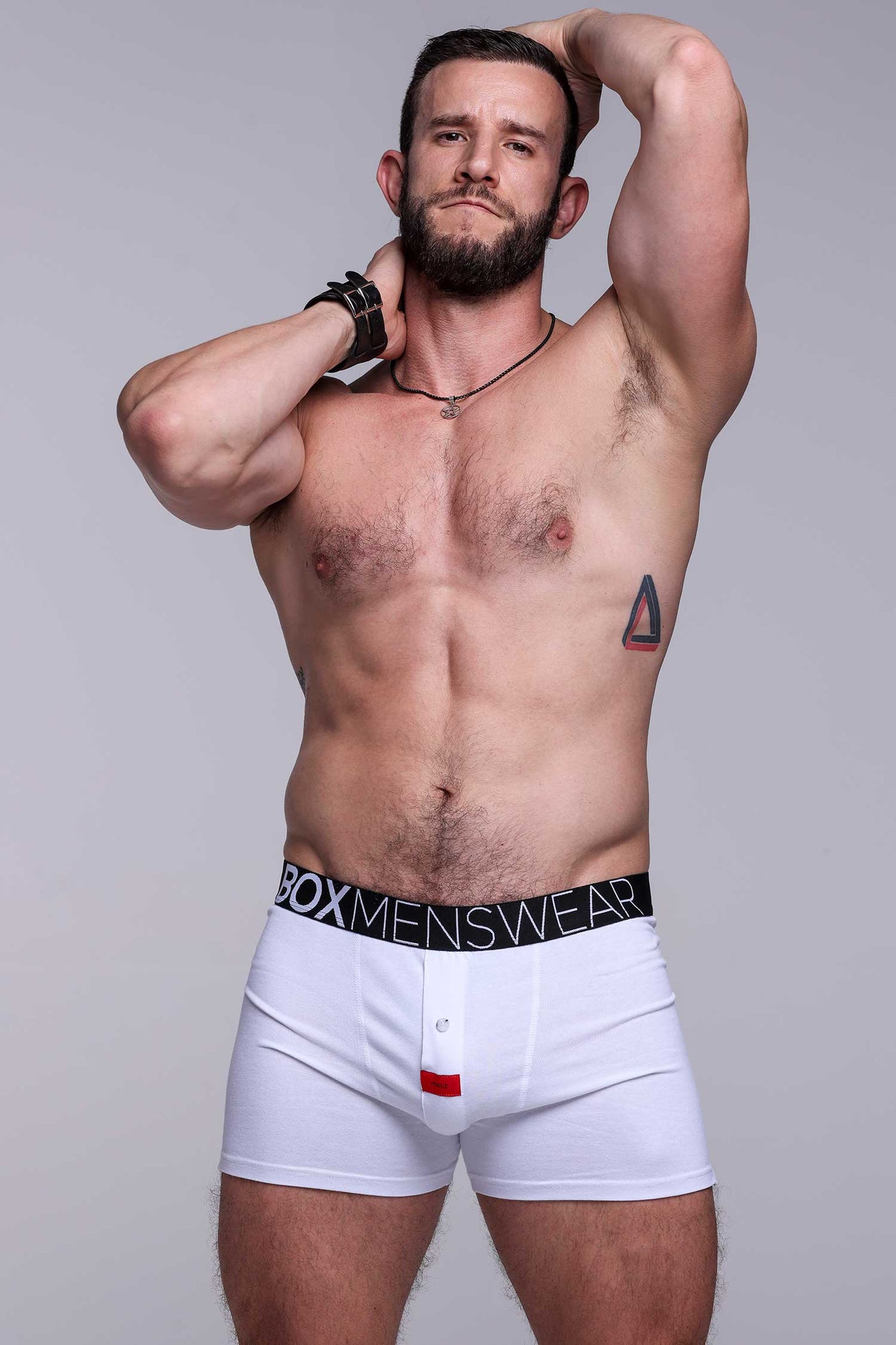 Button-up Boxers - Venus White - boxmenswear - {{variant_title}}