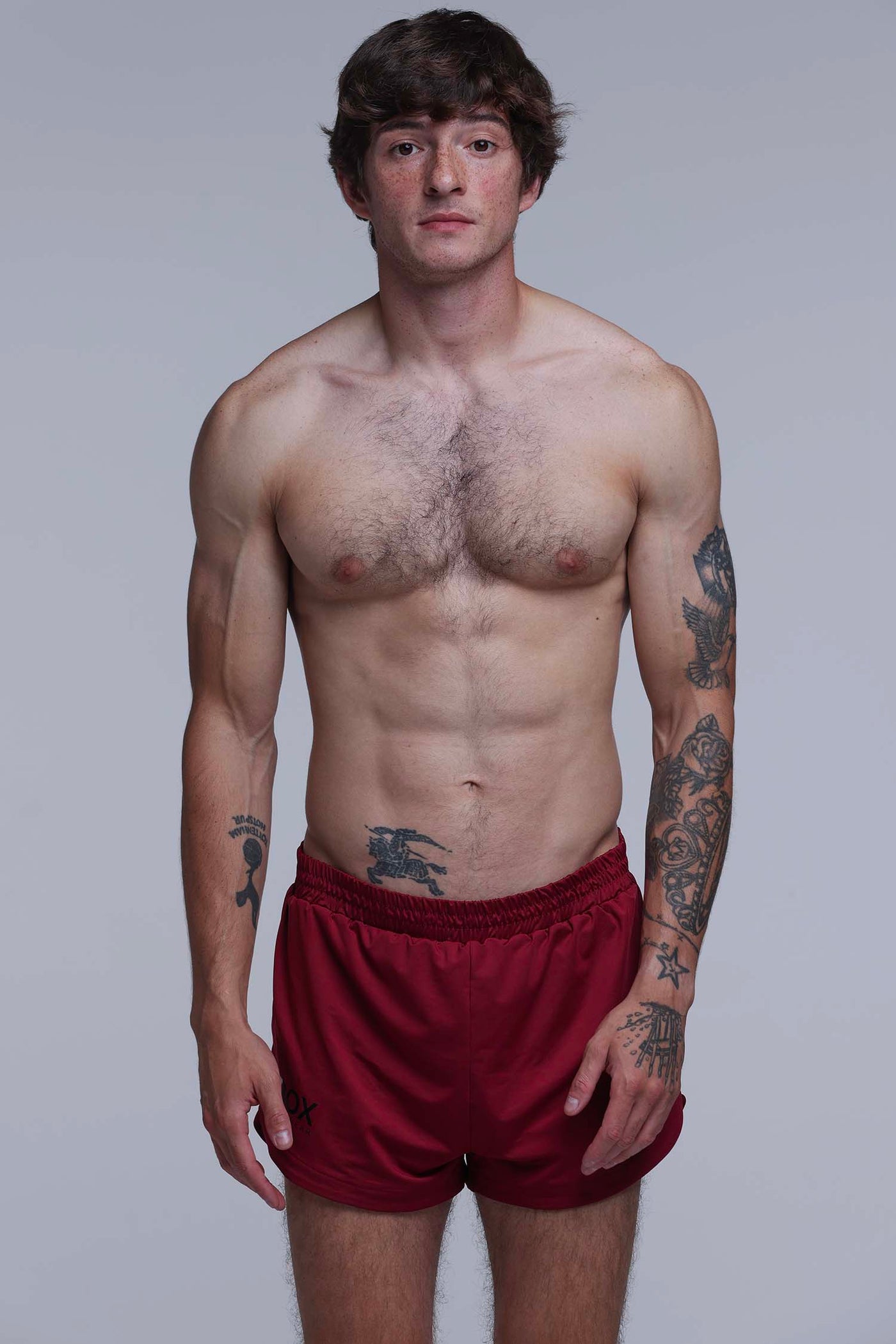 Compound Jock Shorts - Maroon - boxmenswear - {{variant_title}}