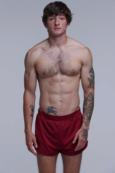 Compound Jock Shorts - Maroon - boxmenswear - {{variant_title}}