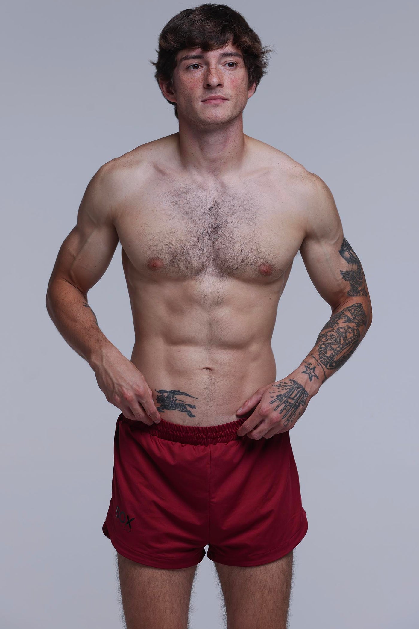 Compound Jock Shorts - Maroon - boxmenswear - {{variant_title}}