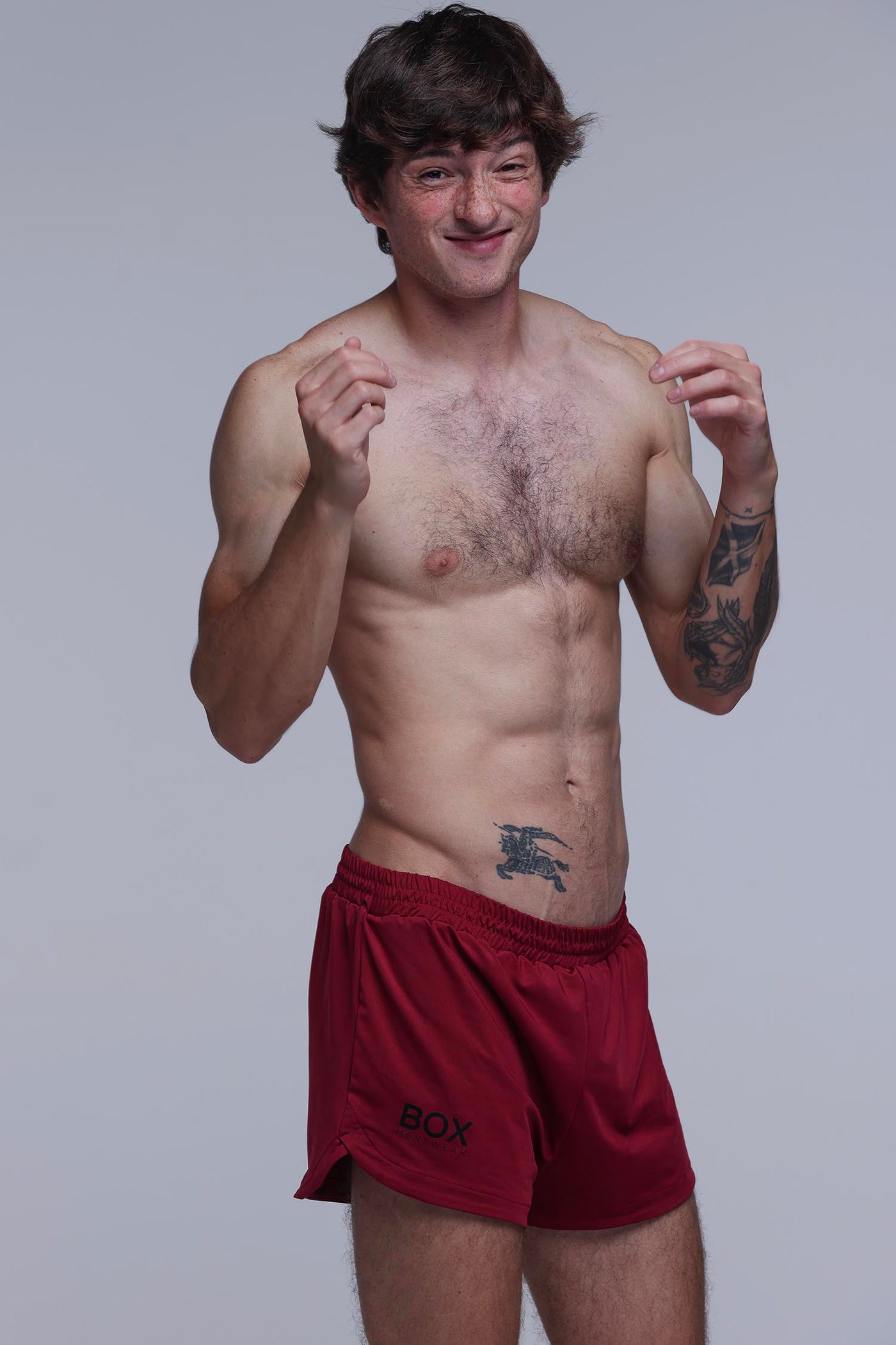 Compound Jock Shorts - Maroon - boxmenswear - {{variant_title}}