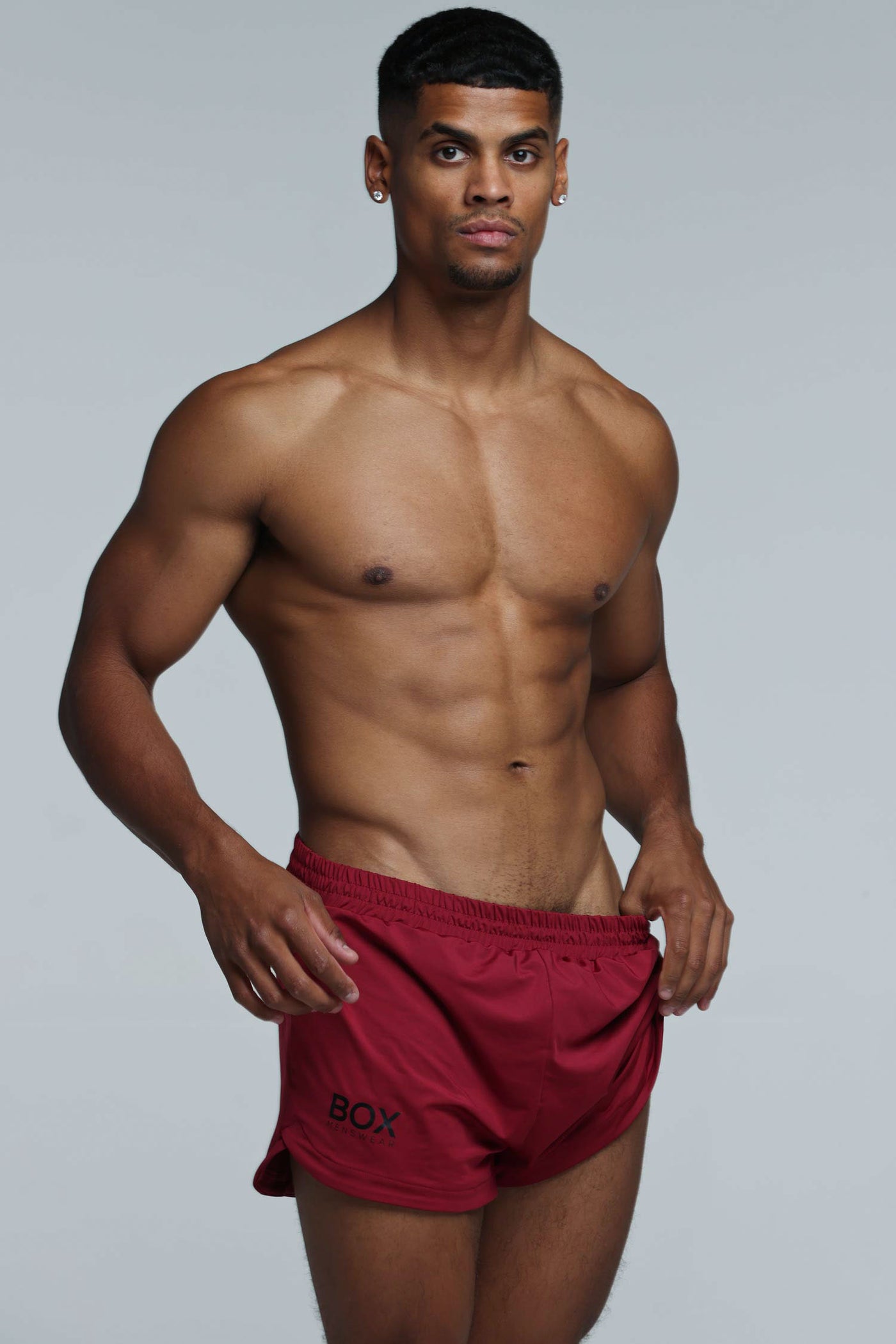 Compound Jock Shorts - Maroon - boxmenswear - {{variant_title}}