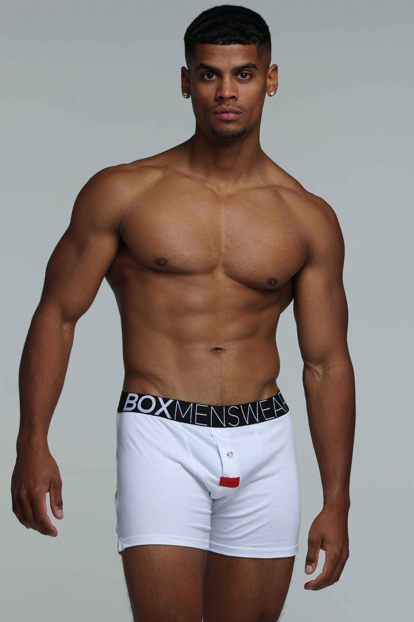 Button-up Boxers - Venus White - boxmenswear - {{variant_title}}