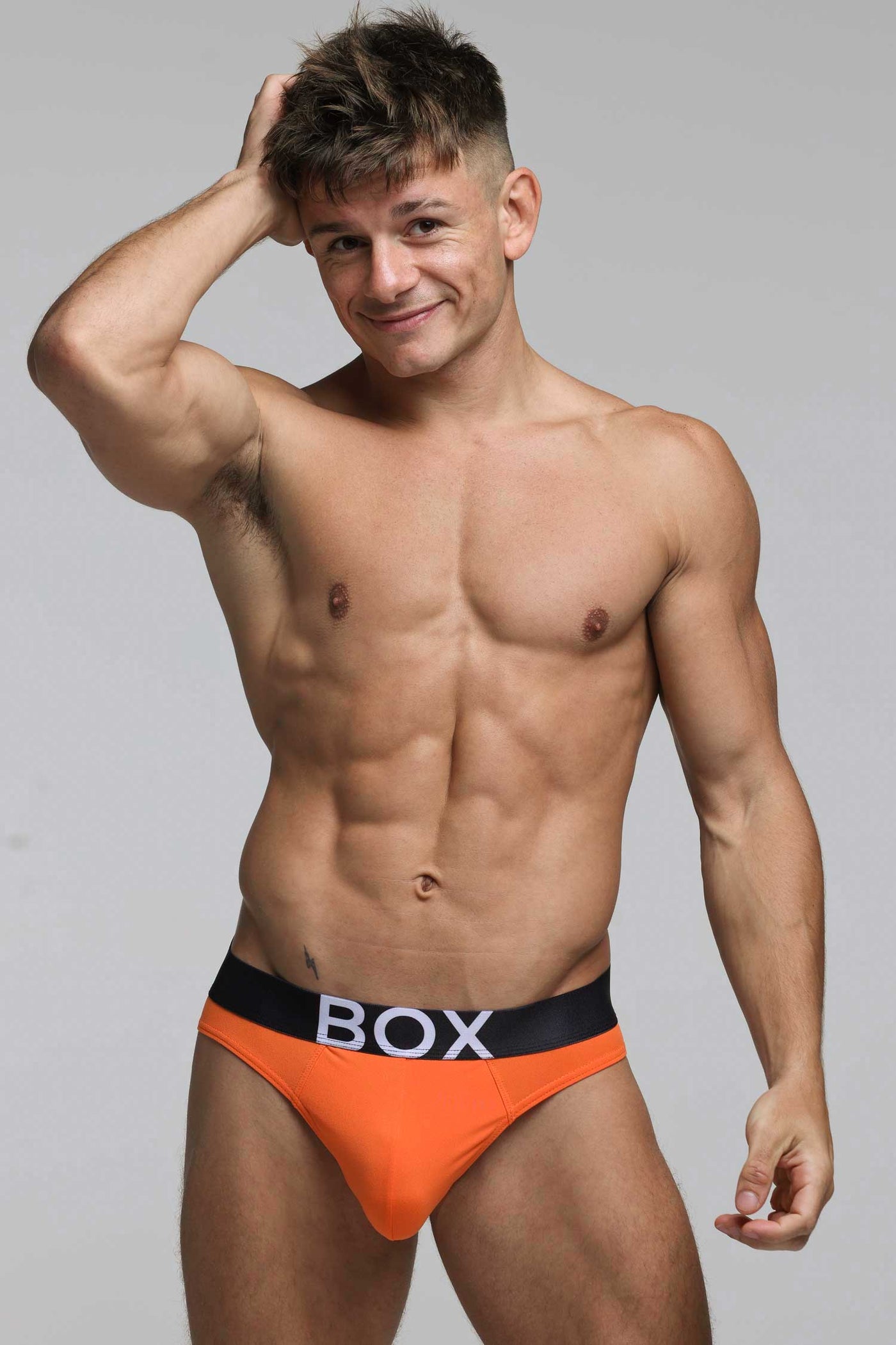 Soft Tech Briefs - Orange - boxmenswear - {{variant_title}}
