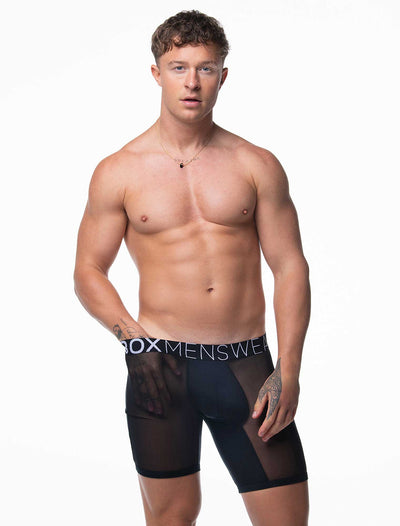 King Fit Mesh Panel - Transparent Crotch: Black - boxmenswear - {{variant_title}}