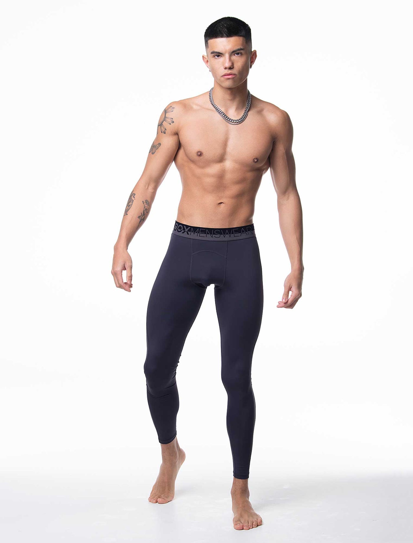 Compression Leggings 2.0 - Slate Grey - boxmenswear - {{variant_title}}