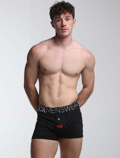 Button-up Boxers - Black Gala - boxmenswear - {{variant_title}}