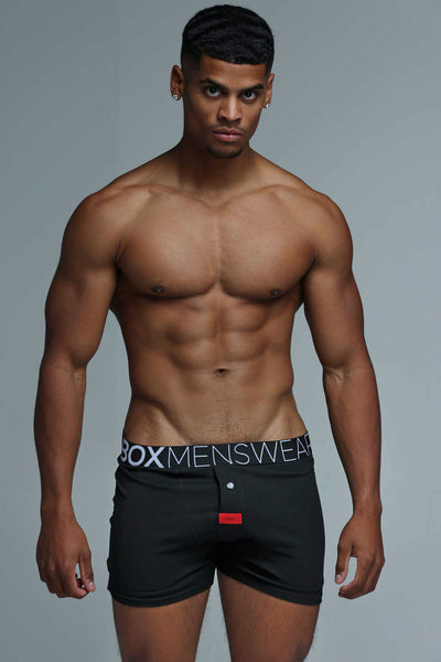 Button-up Boxers - Black Gala - boxmenswear - {{variant_title}}