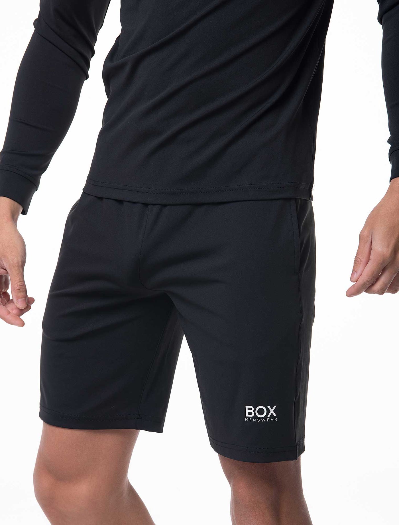 Active Panelled Sports Shorts - Black - boxmenswear - {{variant_title}}