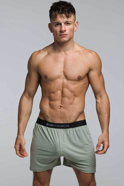 Silky Seamless Lounge Shorts - Sage - boxmenswear - {{variant_title}}