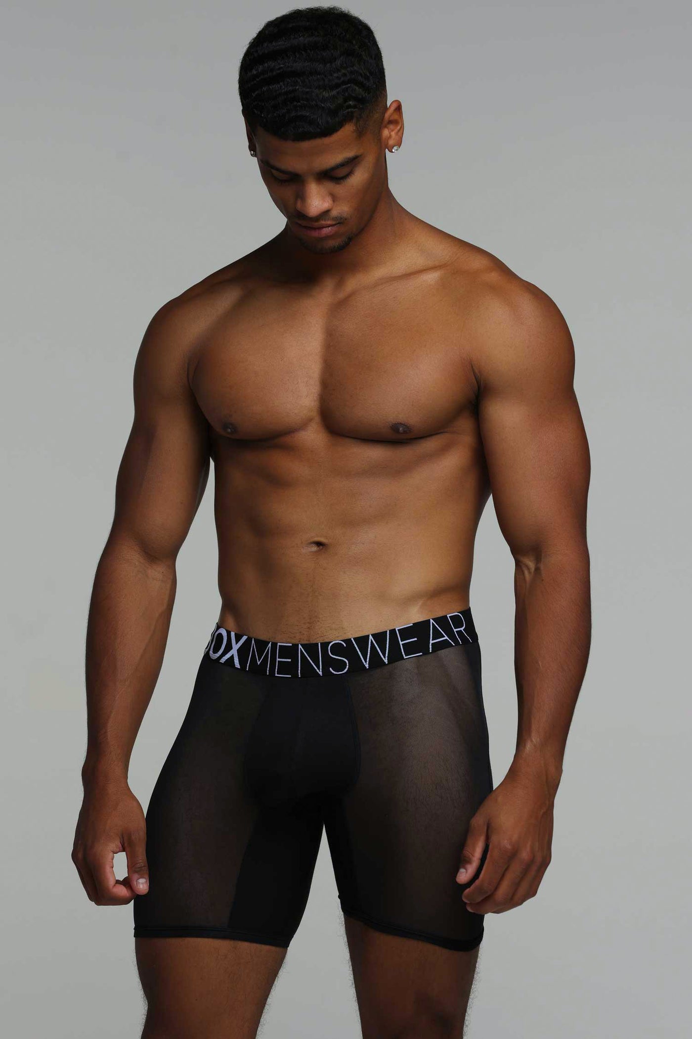 King Fit Mesh Panel - Transparent Crotch: Black - boxmenswear - {{variant_title}}