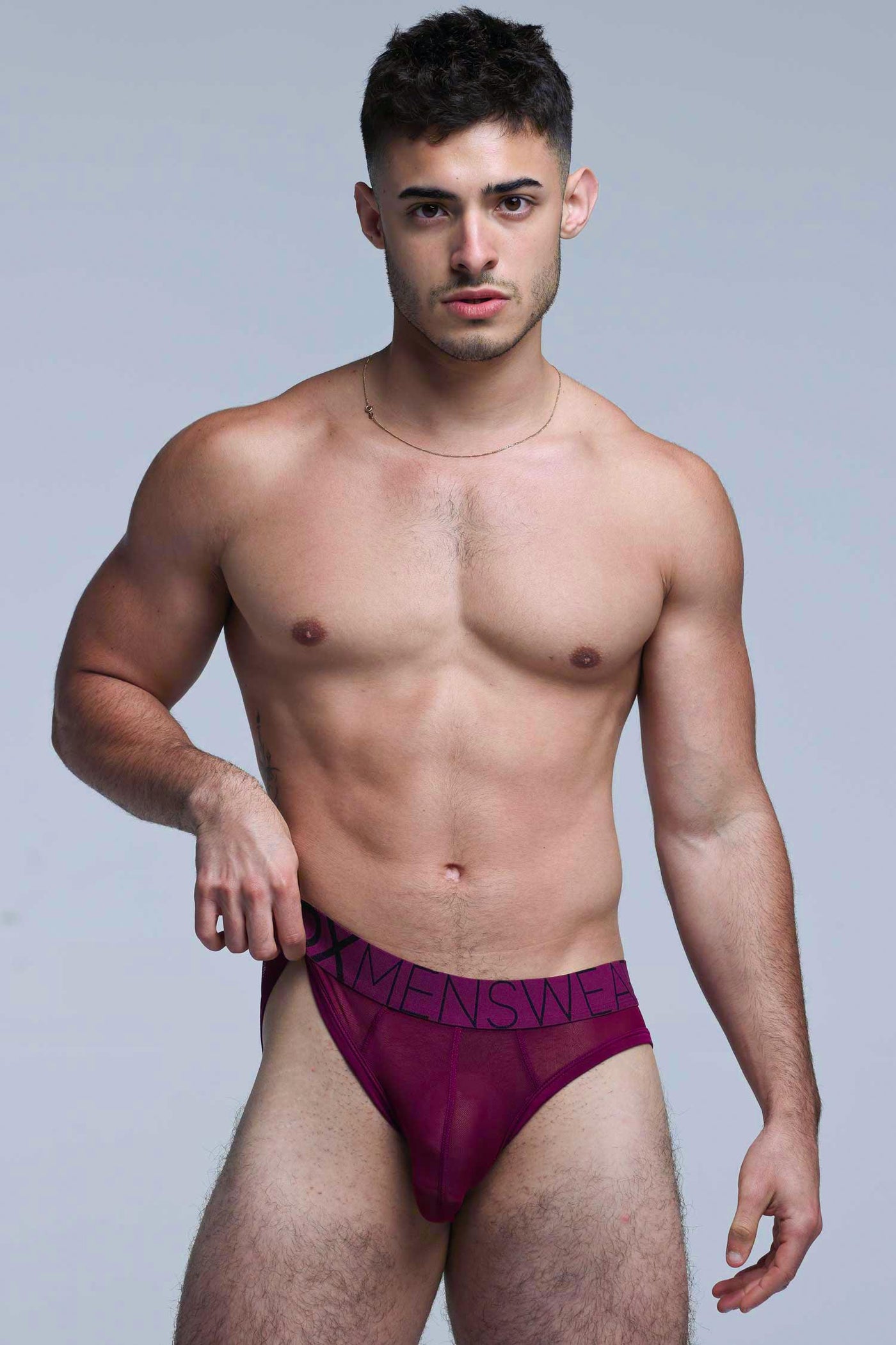 All Over Mesh Briefs - Cherry Crush - boxmenswear - {{variant_title}}