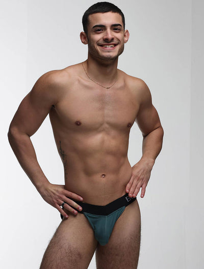 V-Shape Jockstrap - Soft Teal - boxmenswear - {{variant_title}}