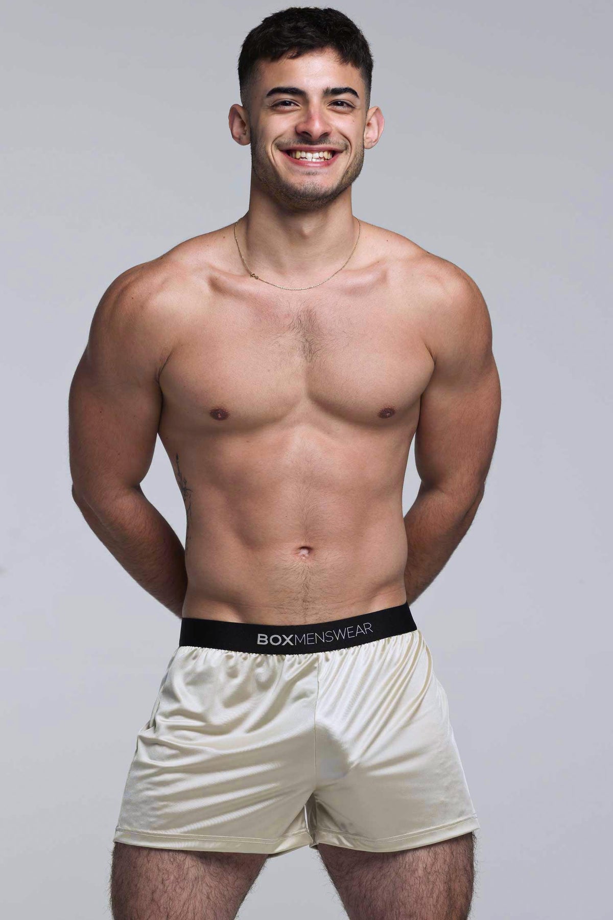 Stained Boxers Satin Boxers - Sultry Champagne – boxmenswear