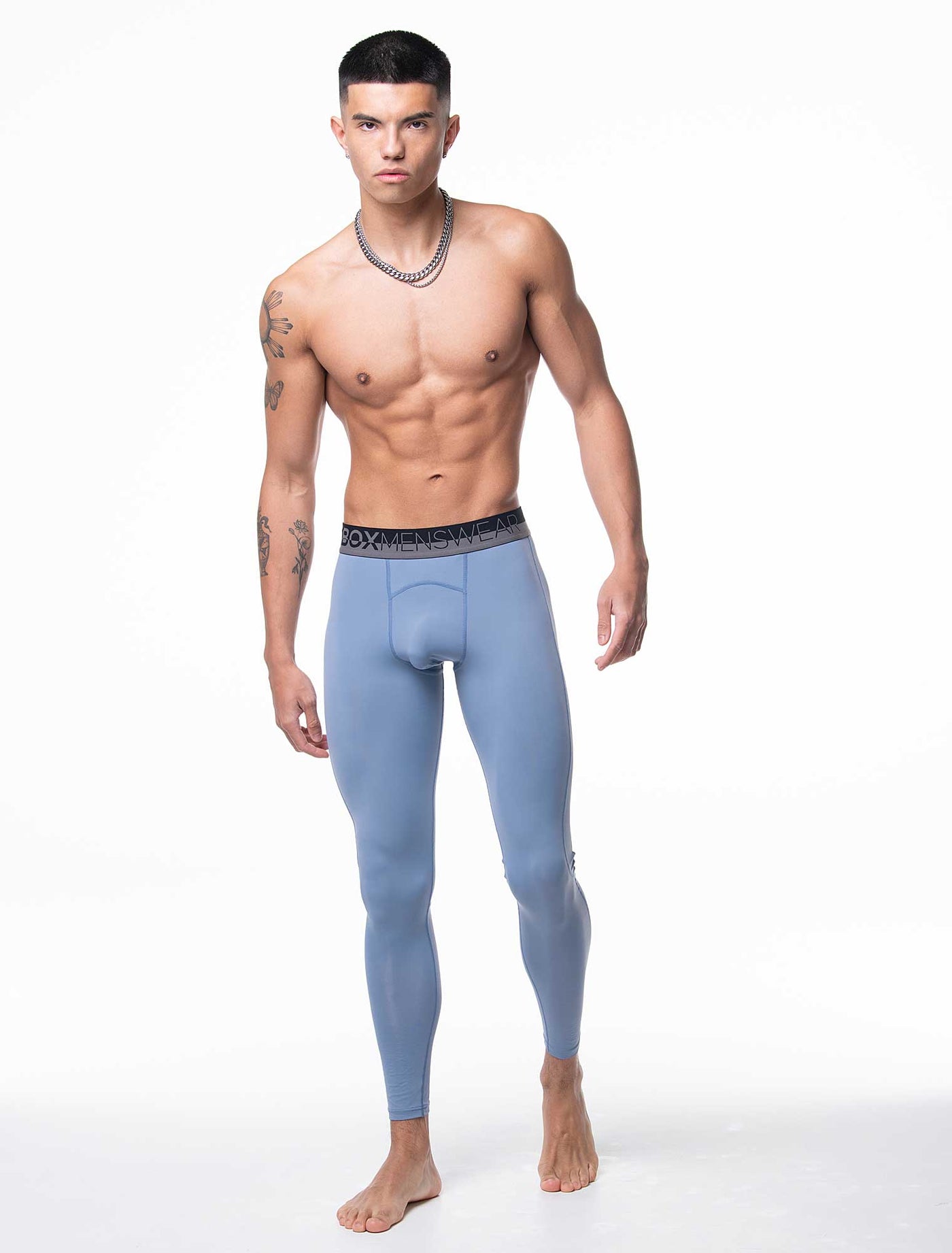 Compression Leggings 2.0 - Crystal Blue - boxmenswear - {{variant_title}}