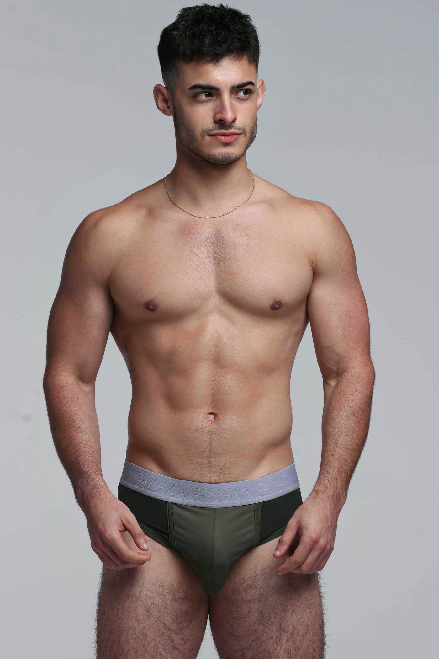 Mesh Panel Briefs - Château Green - boxmenswear - {{variant_title}}