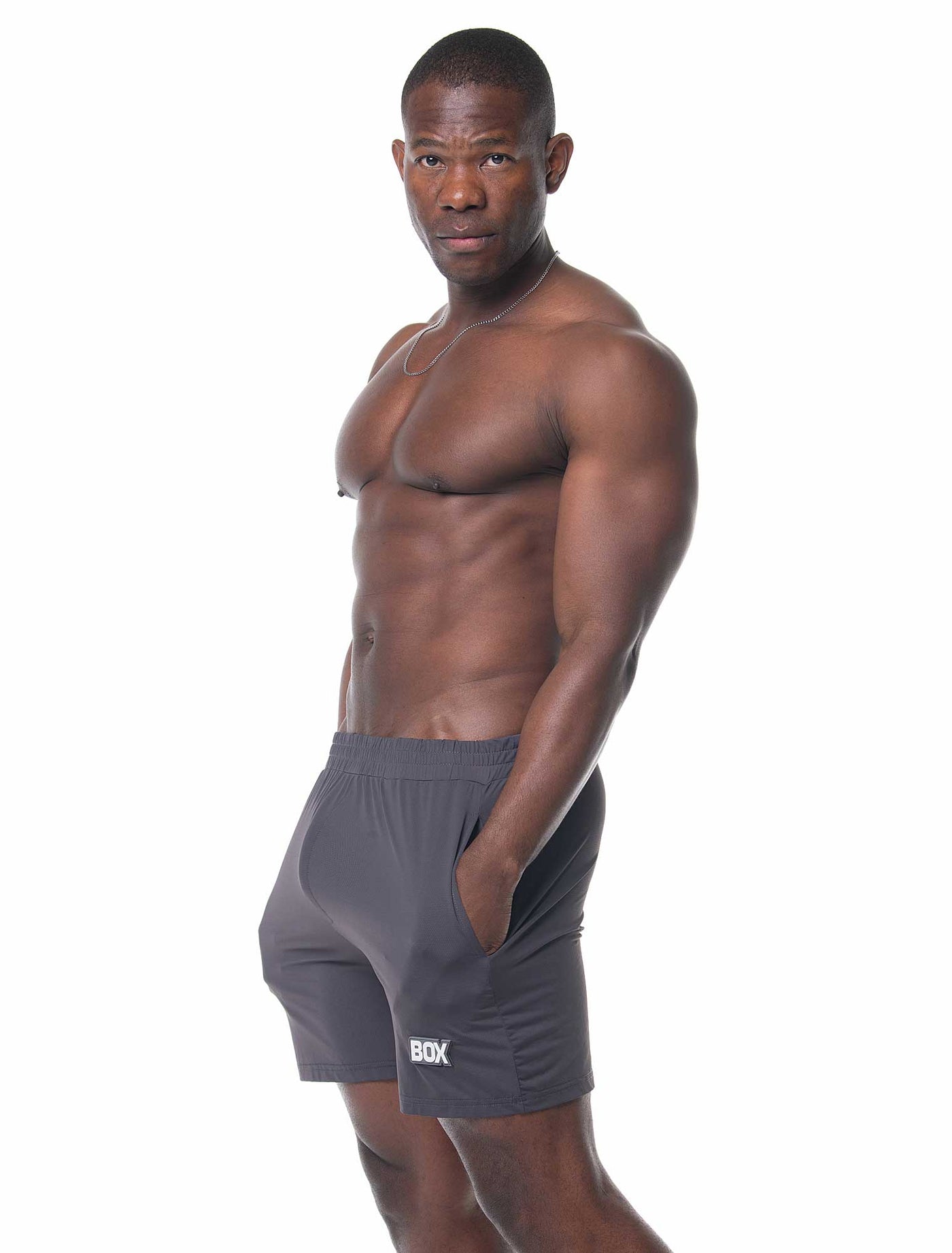 Mesh Football Shorts - Defence Grey - boxmenswear - {{variant_title}}