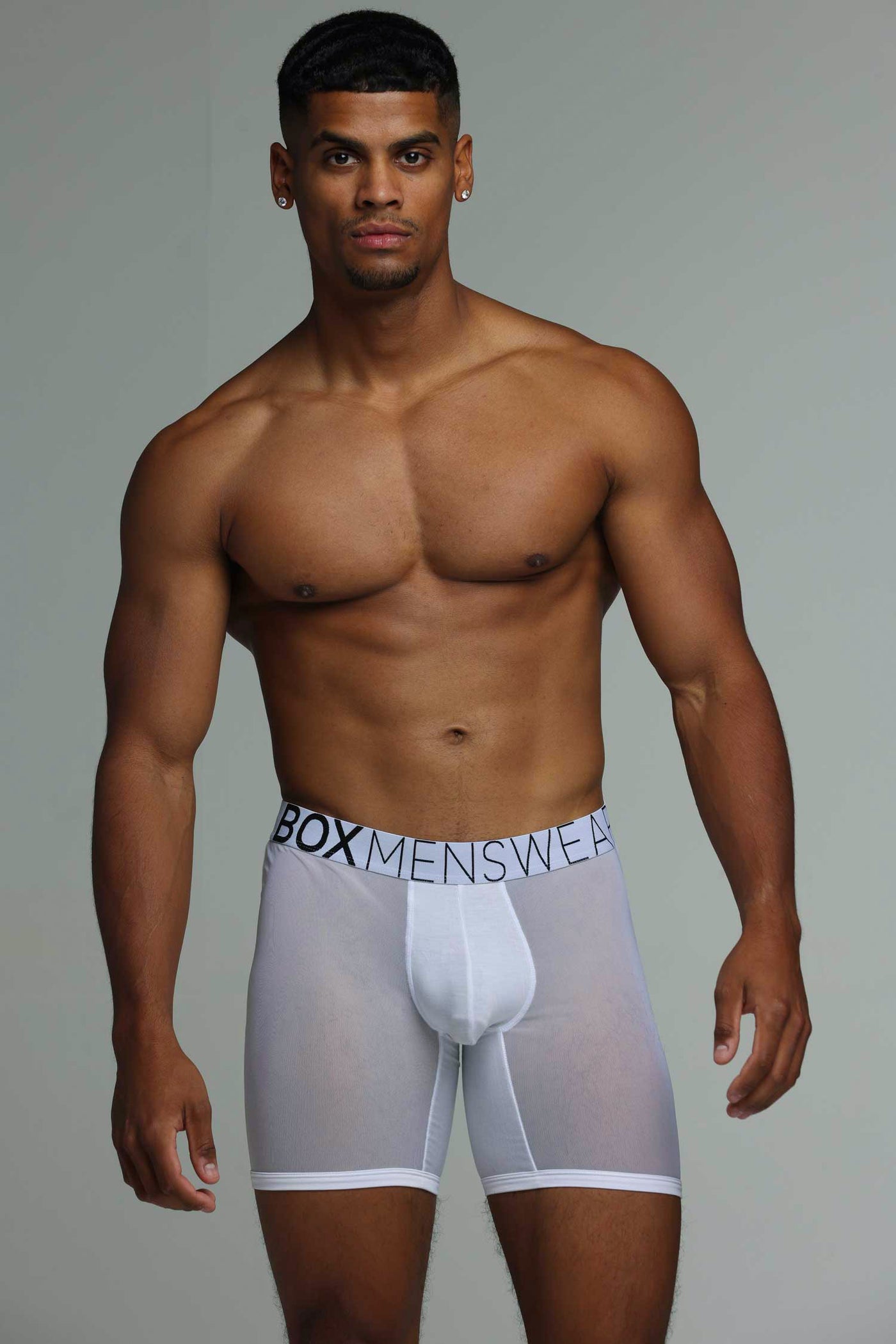 King Fit Mesh Panel - Transparent Crotch: White - boxmenswear - {{variant_title}}