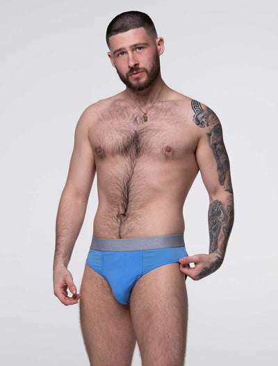 Mesh Panel Briefs - Coastal Blue - boxmenswear - {{variant_title}}