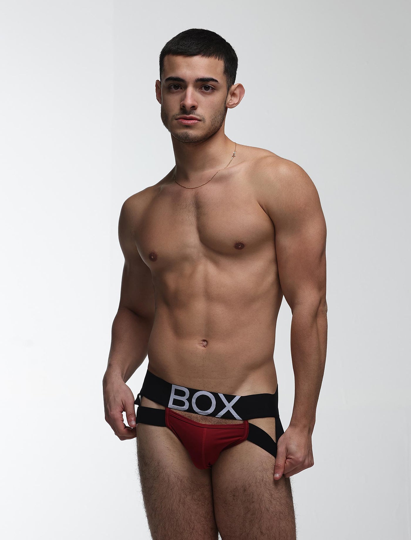 Mens Suspender Jockstrap 3.0 : With Bounce - Burgundy - boxmenswear - {{variant_title}}