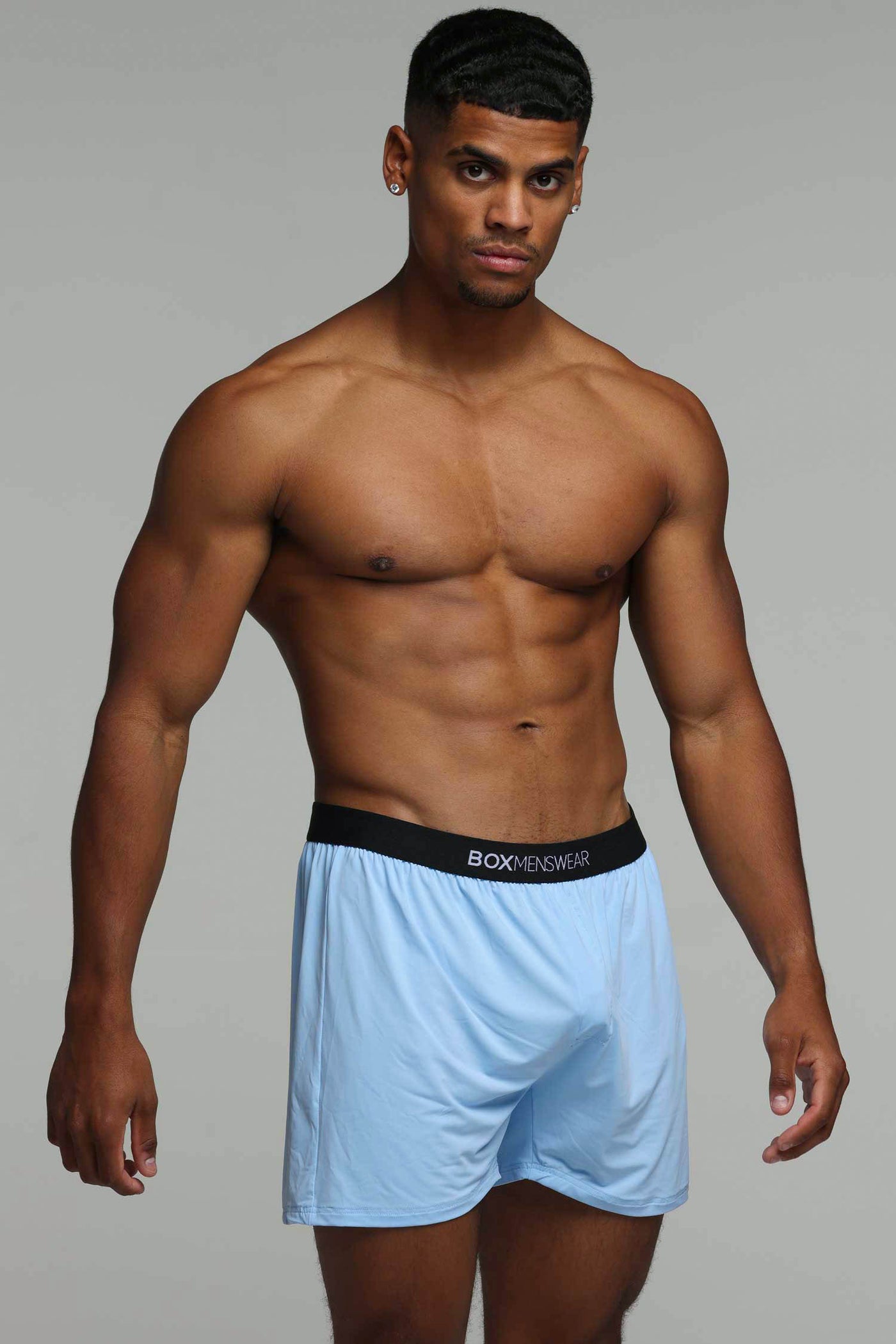 Silky Seamless Lounge Shorts - Sky Blue - boxmenswear - {{variant_title}}