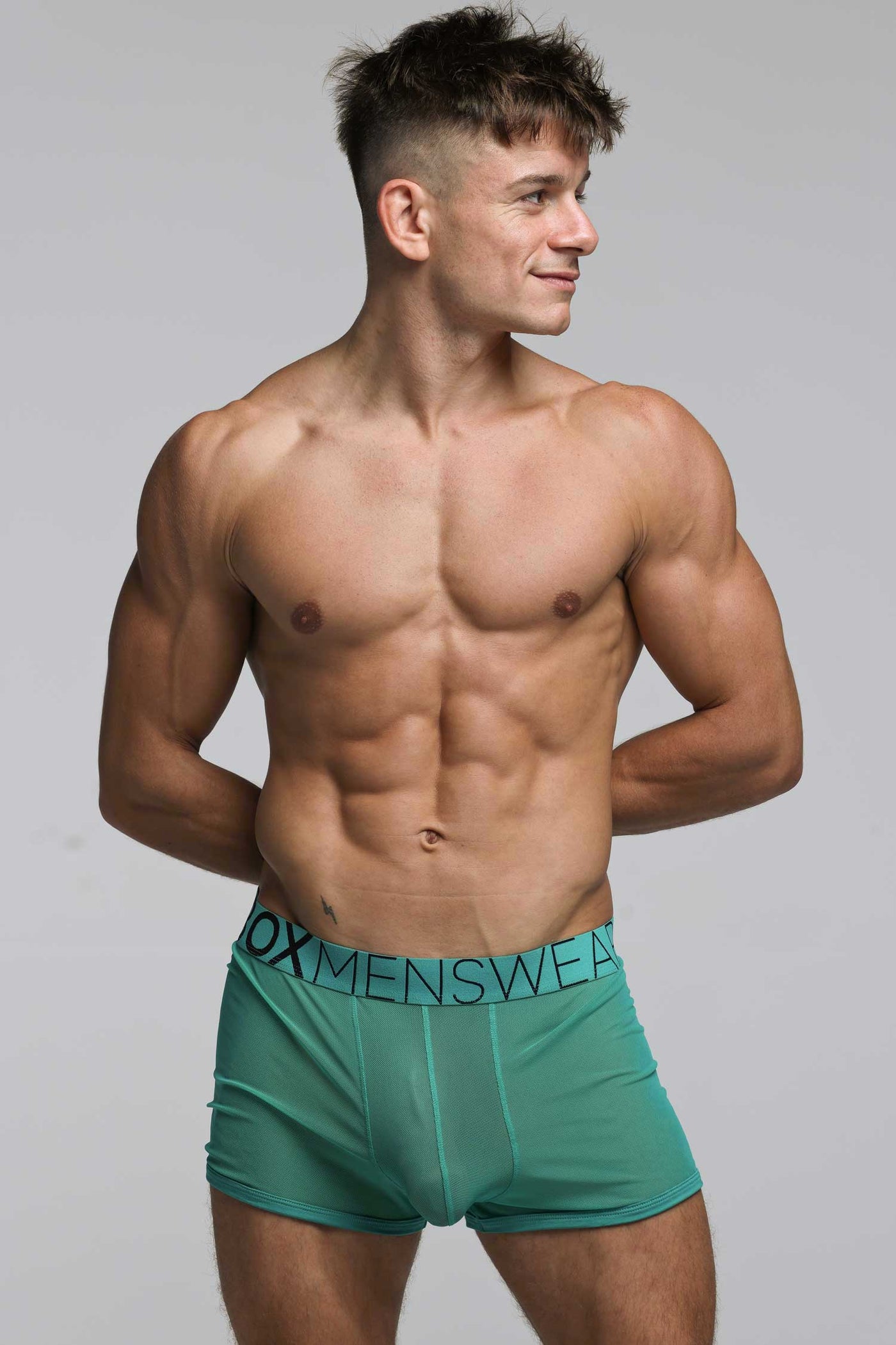 All Over Mesh Boxers - Lucky Lad Green - boxmenswear - {{variant_title}}