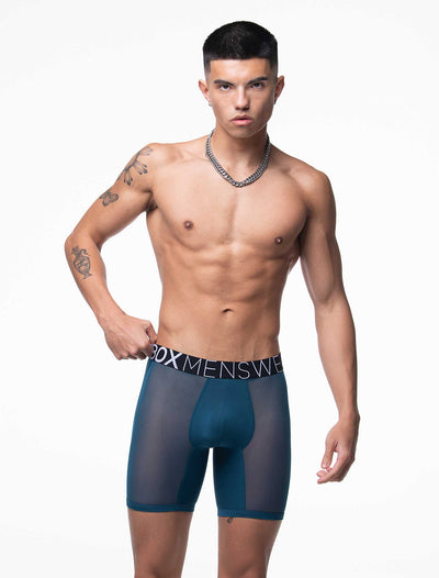 King Fit Mesh Panel - Transparent Crotch: Legion Blue - boxmenswear - {{variant_title}}