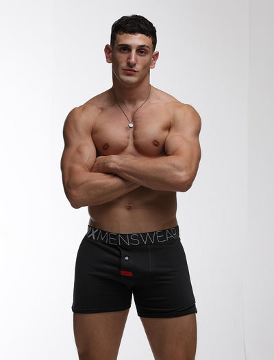 Button-up Boxers - Black Gala - boxmenswear - {{variant_title}}