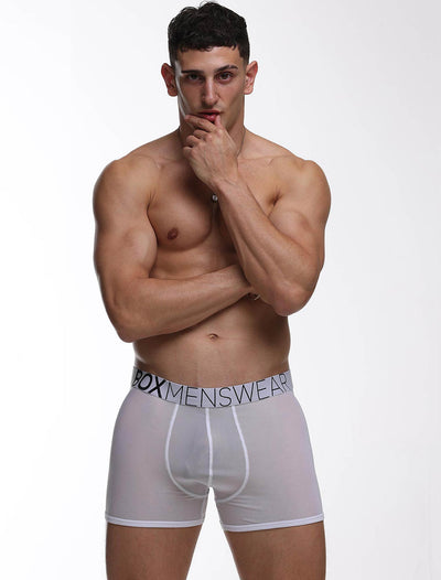 All Over Mesh Boxers - White - boxmenswear - {{variant_title}}