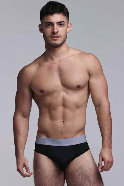 Mesh Panel Briefs - Midnight Milan - boxmenswear - {{variant_title}}