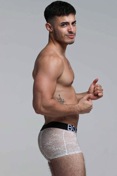 All Over Lace Boxers - White Heat - boxmenswear - {{variant_title}}