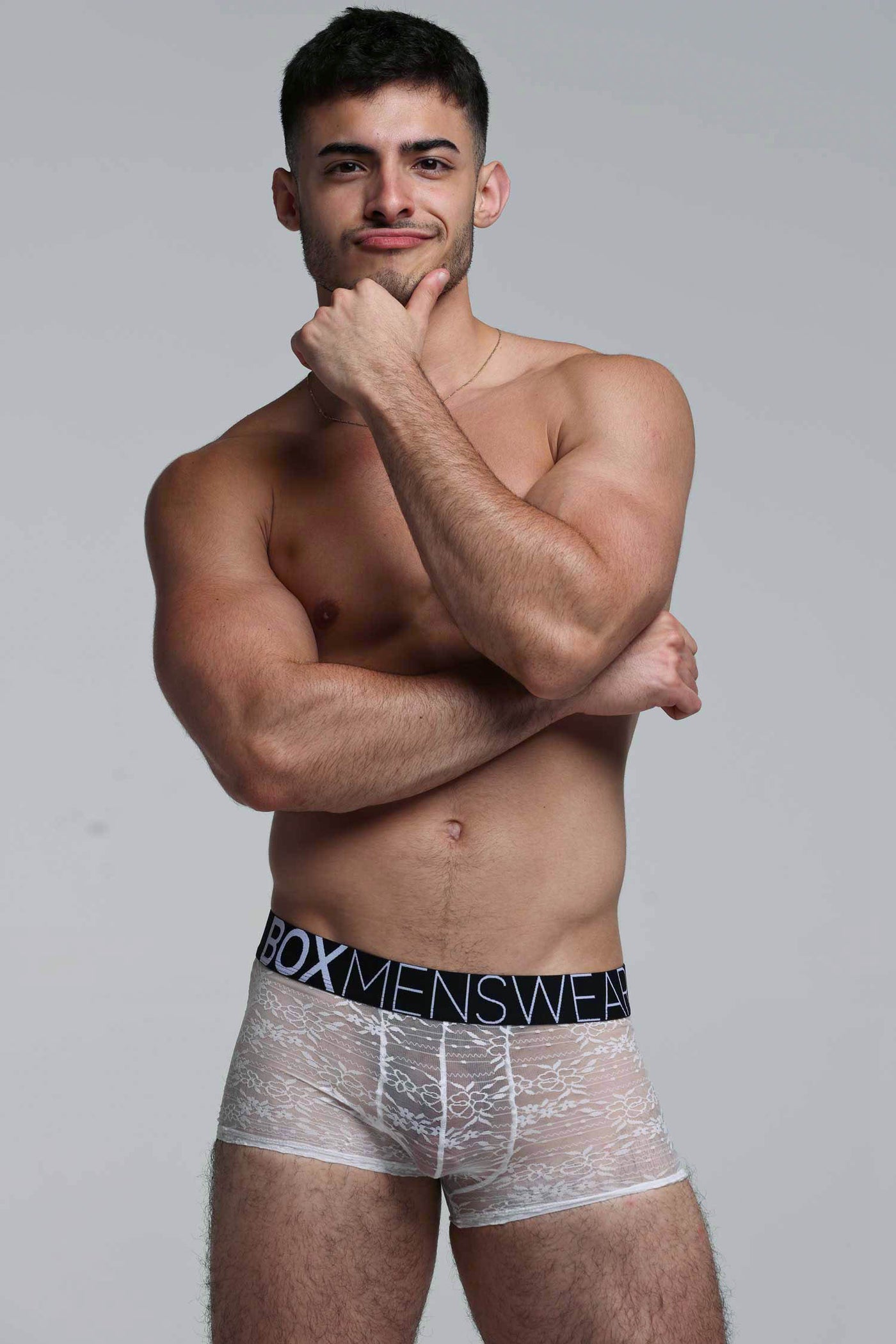 All Over Lace Boxers - White Heat - boxmenswear - {{variant_title}}