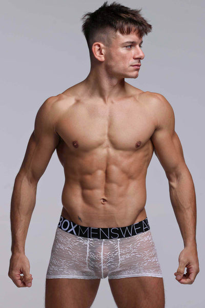 All Over Lace Boxers - White Heat - boxmenswear - {{variant_title}}