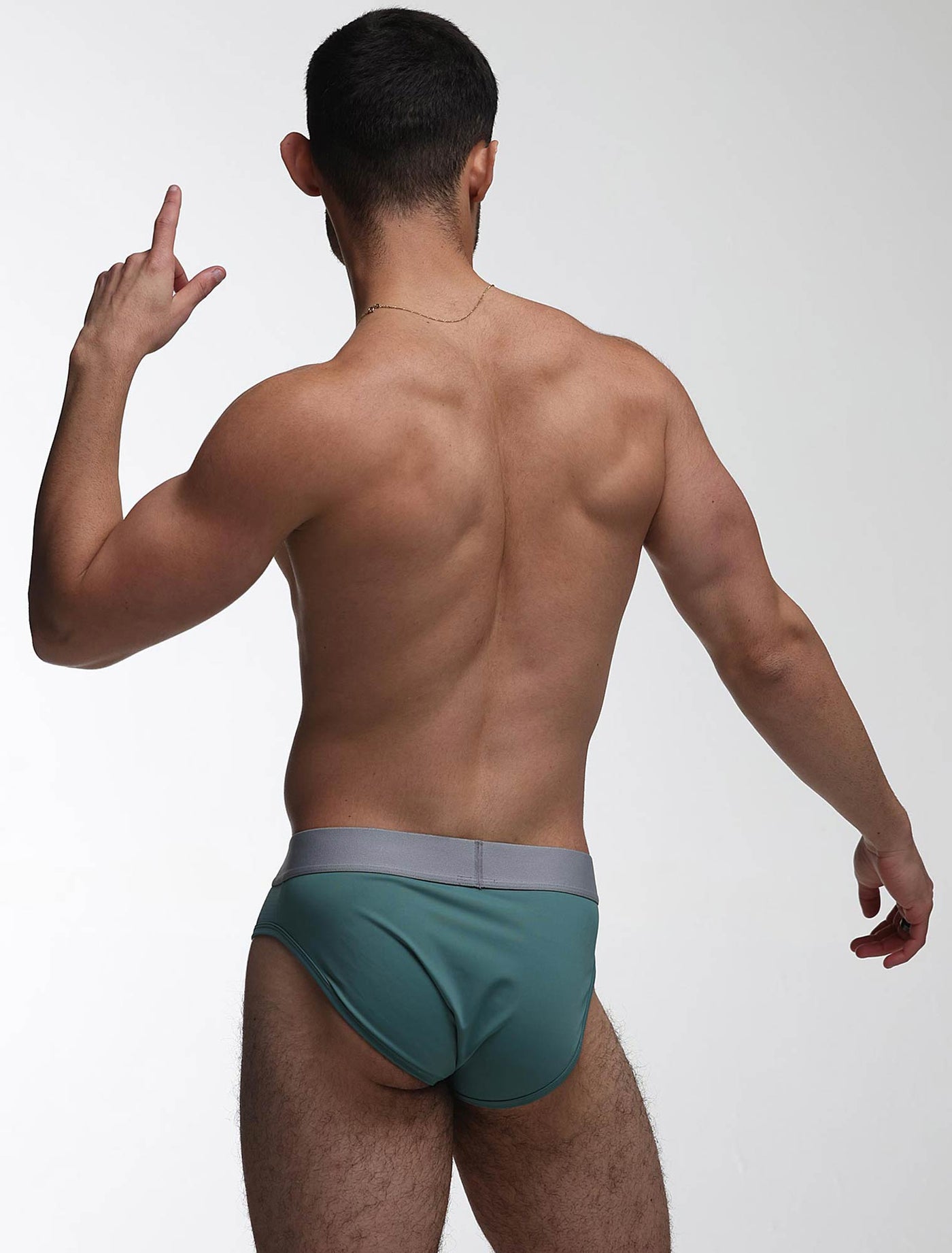 Mesh Panel Briefs - Riviera Teal - boxmenswear - {{variant_title}}
